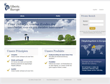 Tablet Screenshot of libertyeurope.ie